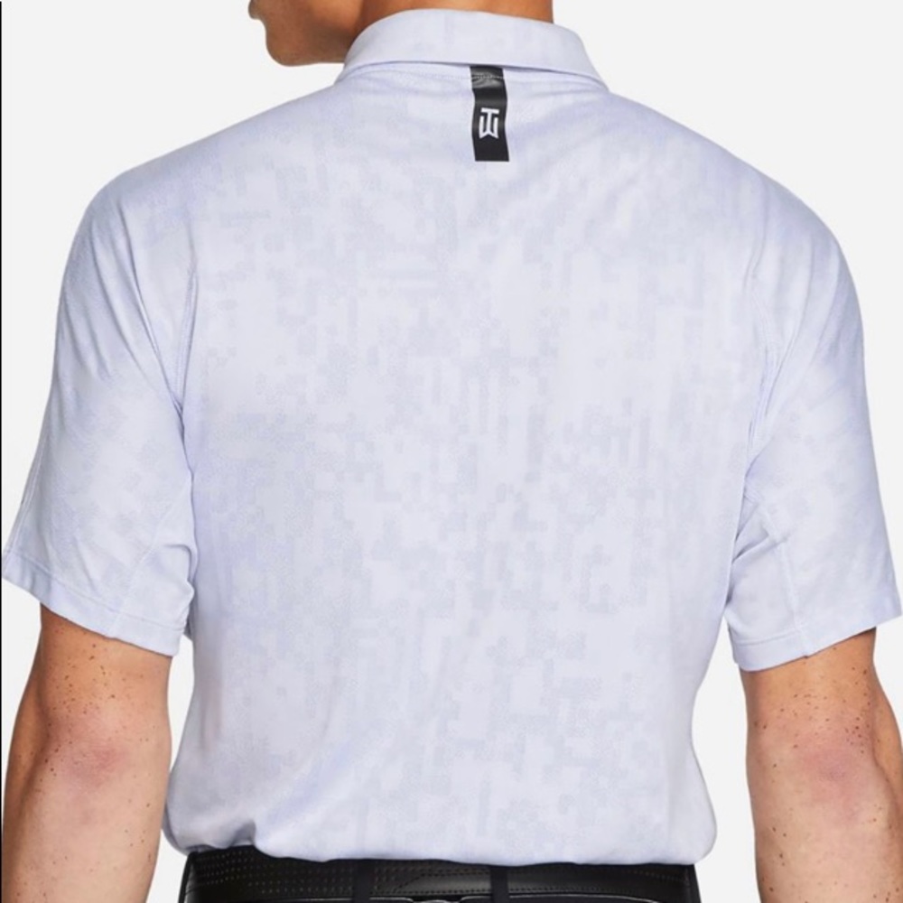 Nike Men's Dri-Fit ADV Tiger Woods Golf Polo- XL PURPLE PULSE/PURPLE CHALK